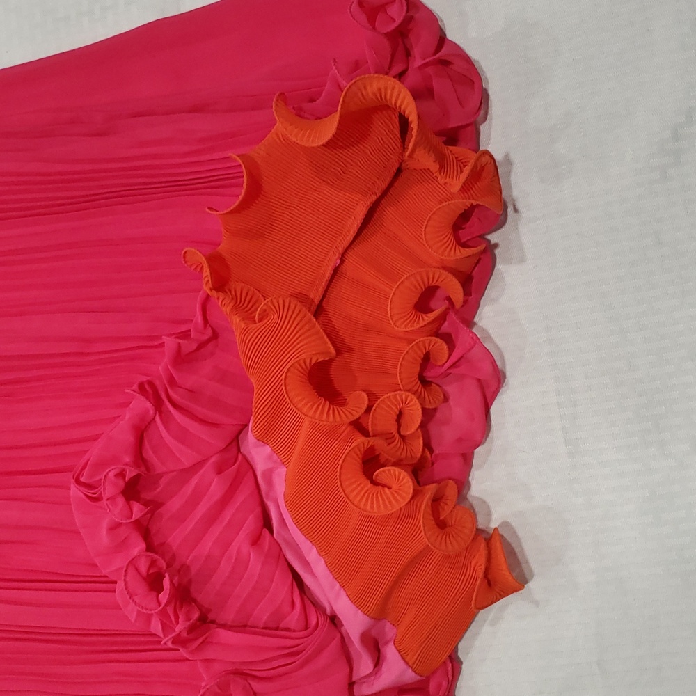 Maeve Anthropologie Leagally Blond Vibrant barbie Pink swing Sleeveless Dress - Picture 11 of 16